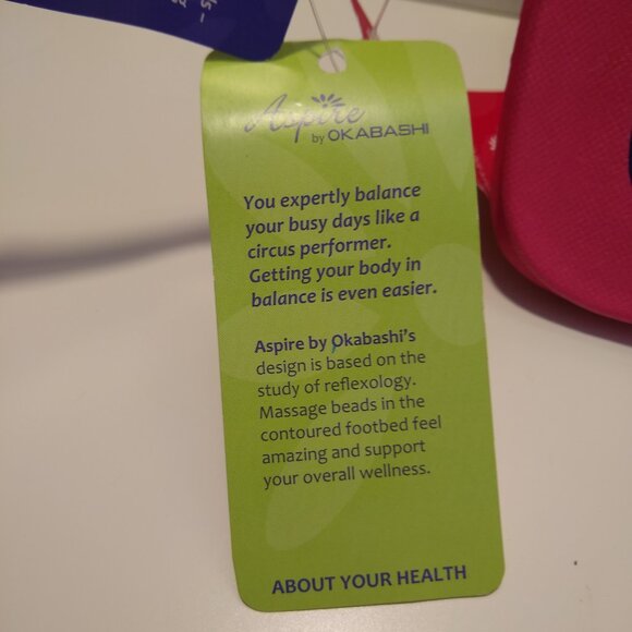 OKABASHI Women's Splash Flip Flops – Sandals Pink New with Tags - Picture 6 of 6